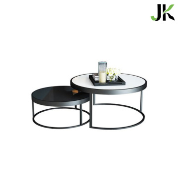 Iron Double Round Nesting Coffee Table