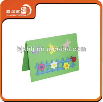 newest fashion printing paper handmade greeting card
