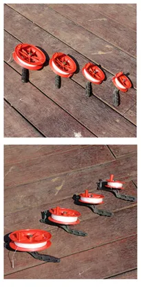 100M Twisted Kite String Line with Red Wheel Reel for Outdoor Play and Children's Kites