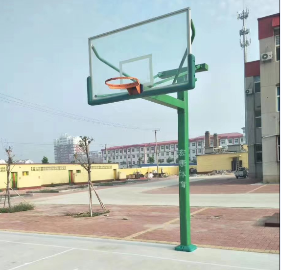 Height Adjustable Fixed Inground Basketball Hoop Stand