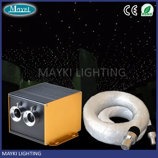 High quality brush 100% aluminum theatre ceiling star light for 3*3m mini room with led fiber optic