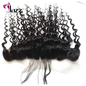 virgin raw indian remy temple hair deep curly super fine swiss lace frontal closures