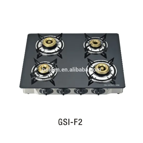 Super Flame 4 Burner Table Glass Gas Stove
