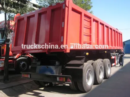 China well-known brand Lufeng 40 cubic meter tipper trailer