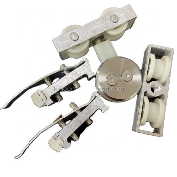 Wholesale Stainless Steel 4-Wheel Sliding Door System with Aluminum Frames