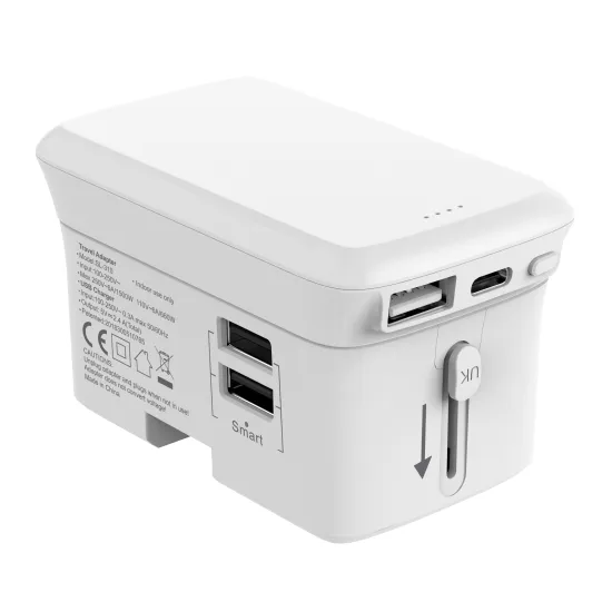 World Travel Adapter: Universal Power Bank with International Plugs Adaptor