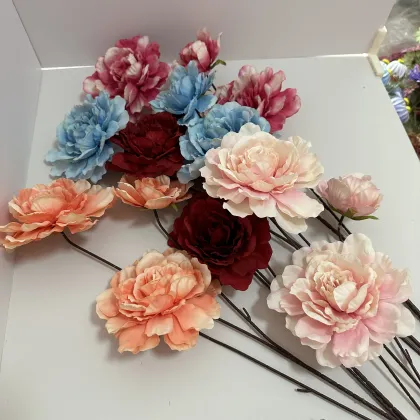 Artificial Wedding Flowers: Lotus Peony Silk Flowers for Decorations and Photoshoots