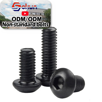 China Wholesale Supplier of Black Inner Head Hex Allen Bolts in Multiple Sizes