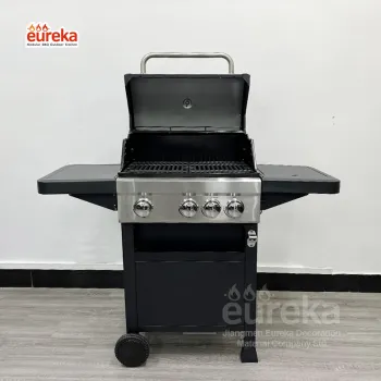 Portable Foldable Gas Camping Outdoor Barbecue Bbq Grills With Trolley