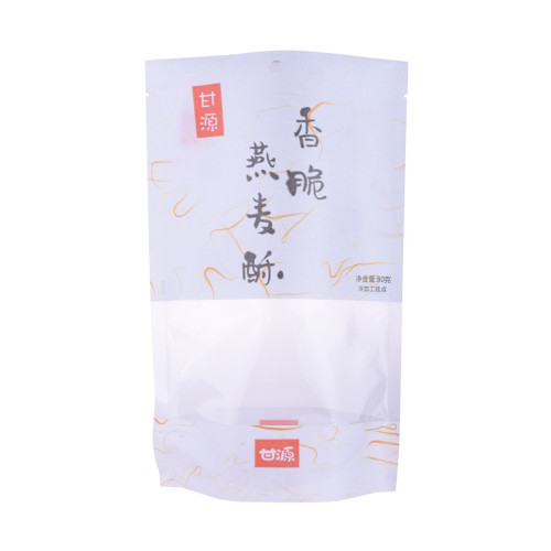 Rice Paper Food Packing Window Bag With Zipper