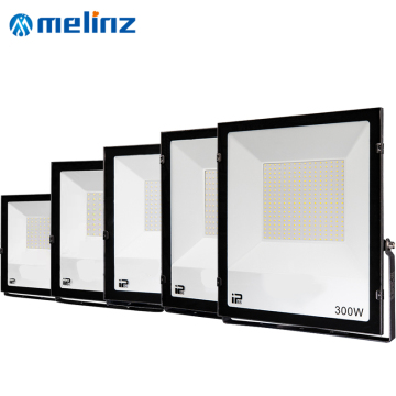 Melinz ราคาโรงงานราคาหล่ออลูมิเนียมสนามกีฬากลางแจ้งกันน้ำ LED ไฟน้ำท่วม (30W-300W)
