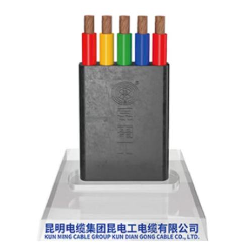 Cable plano aislado con PVC NBR con núcleo de cobre