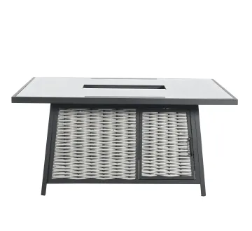 Luxury LM23-8150FH Rattan Outdoor Furniture Set with Fire-pit Table