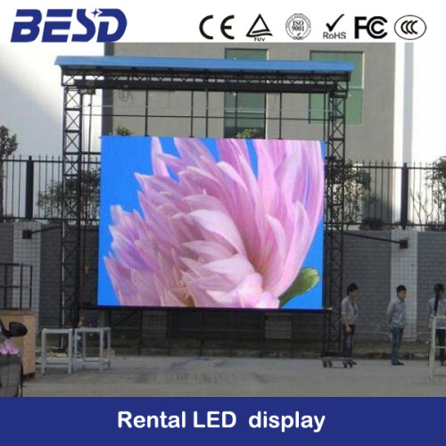 p10mm low power consumption full color outdoor rental led display screen