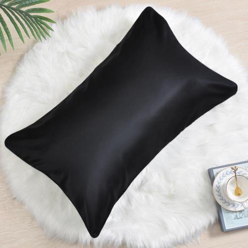 Satin Silk Pillow Case Custom Design Silk Pillowcase Zipper Satin Pillow Cases Manufactory