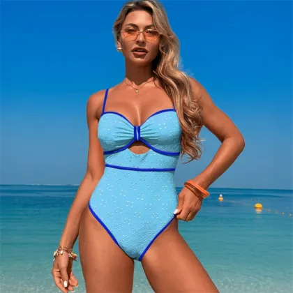 2025 Women's One-Piece Sexy and Fashionable Hot Spring Swimsuit