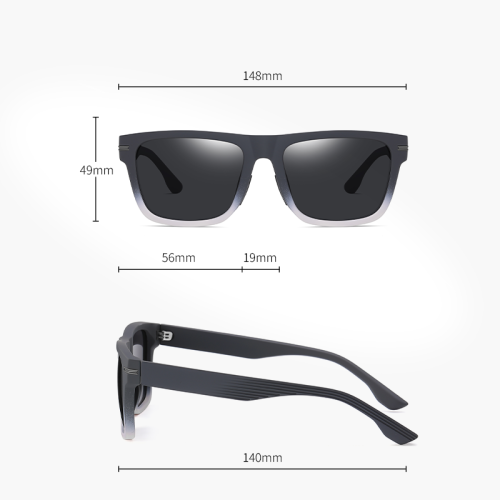 Two Color Gradient TR90 Sunglasses