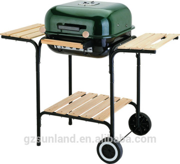 18'' /22'' party/garden rectangle rotating bbq cart/trolley grill