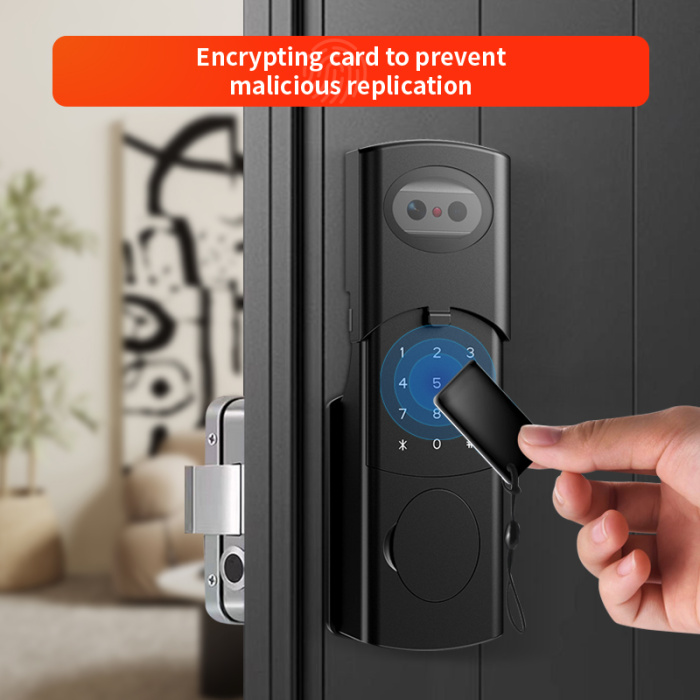 Умный открытый водонепроницаемый обод распознавать дверной замок