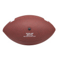 leren American Football bal logo maat 9