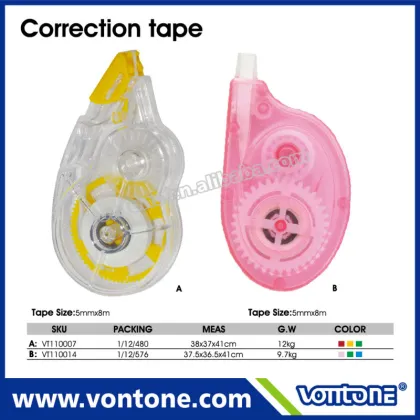 yellow correction tape