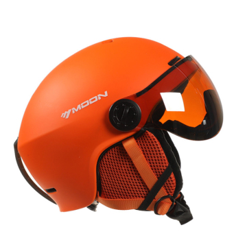 Casque de ski de lune avec lunettes: une protection PC + EPS de haute qualité pour les amateurs de sports de plein air
