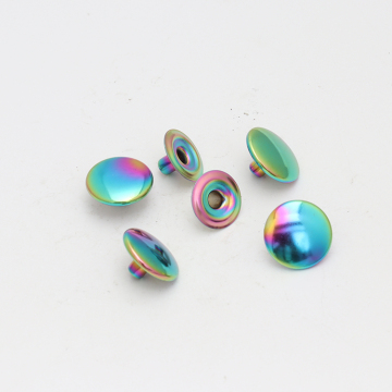 Rainbow Snap Fastener Kit untuk Pakaian - 10mm, 12mm, 15mm