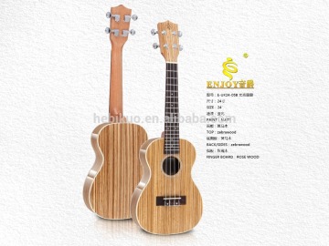 zebrawood ukulele 24 inch ukulele supplier E-UK24-05B