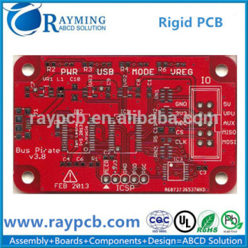 Red Soldermask Rigid pcb OEM China
