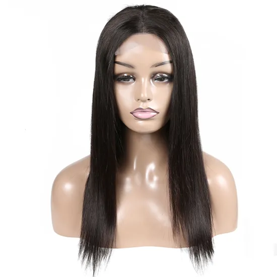 Wholesale Human Hair Wig Natural Straight Brazilian Cuticle Aligned Human Hair 4X4 Lace Closure Wig For Black Women Supernatural