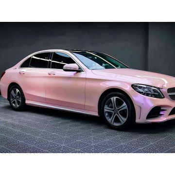 chameleon gloss pink car wrap