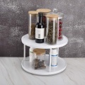 Mesa de comedor Lazy Susan de diseño de 2 niveles Turnable