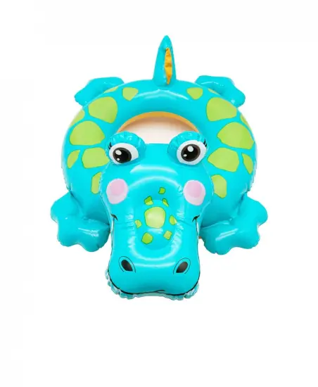 crocodile shape safety inflatable children swimming ring