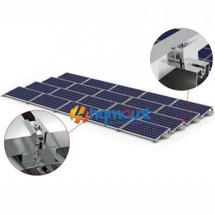 HQ Mount East-West Dual-Orientation Ballasted Flat Roof Solar System