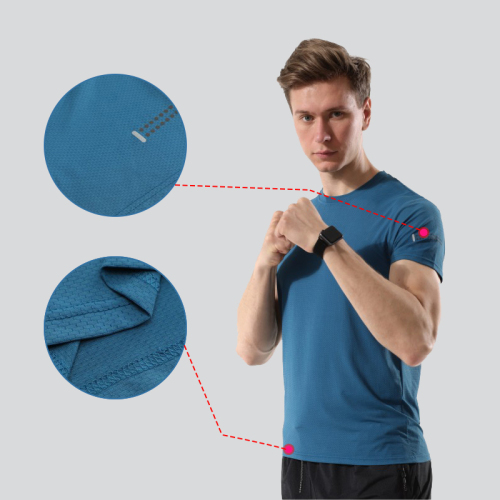 Men Outdoor Sports Running Fitness Morning Run Tennis Breathable Badminton Male T-shirt Walking Jogging Tops Sport Shirts Tees