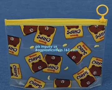 plastic stationery handle bags with slider zipper, bag with plastic zipper and slider OEM orders are welcome, Frosted Swimwear