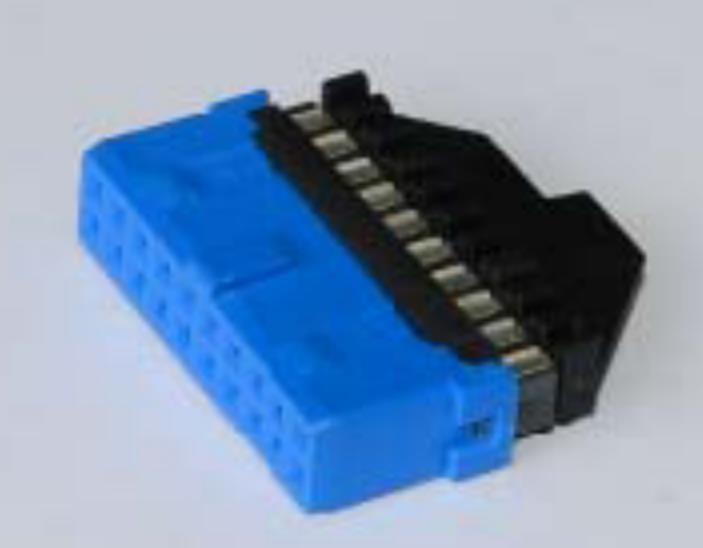 Conector de encabezado hembra de soldadura IDC 20P