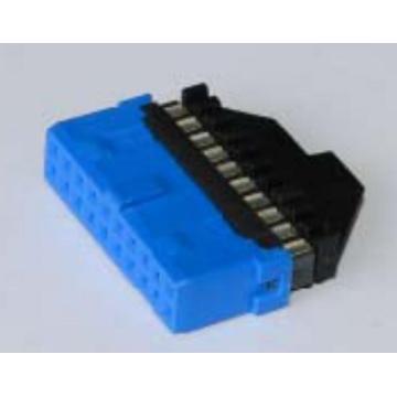 Conector de encabezado hembra de soldadura IDC 20P