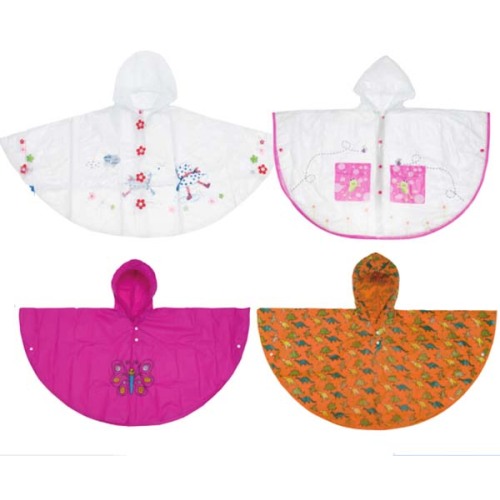 PVC Children customer design rain poncho