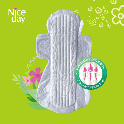Flower printing fast absorb lady sanitary pad