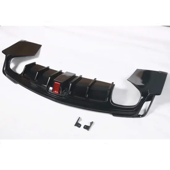 Real Carbon Fiber Rear Bumper Lip Exhaust for Cadillac CT4 2020+ 3D Diffuser with Brake Light