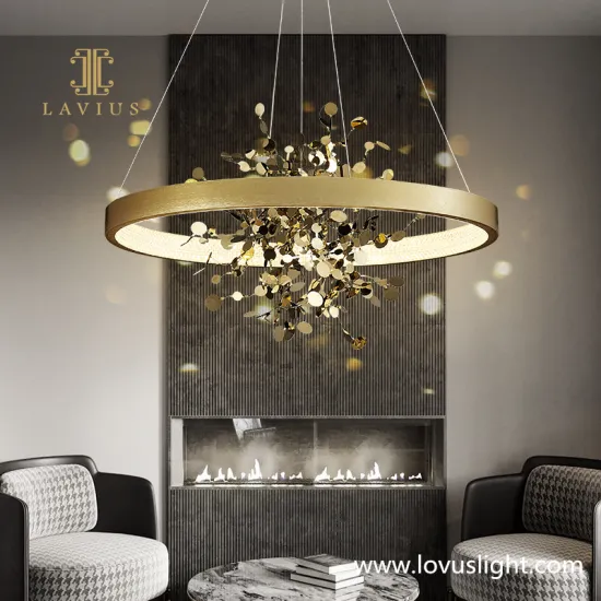Simple light luxury custom villa chandelier modern ceiling decoration villa living room bedroom chandelier