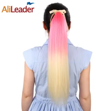 Silky Straight Ombre Clip In Ponytail Hair Extensions
