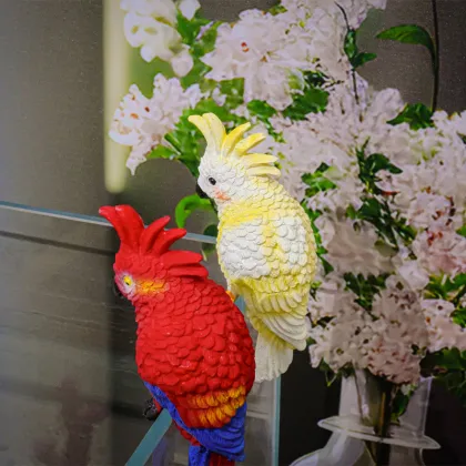 Colorful Simulation Parrot Fish Tank Decoration