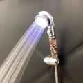 Best selling upc led hand filter shower head with temperature controlled for bathroom