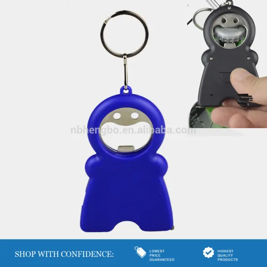 metal beer opener chains keychain light