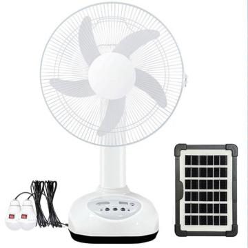Isolfan Factory Direct DC DC da 16 pollici ventilatore a energia solare con luce a LED, uscita USB, telecomando e batteria