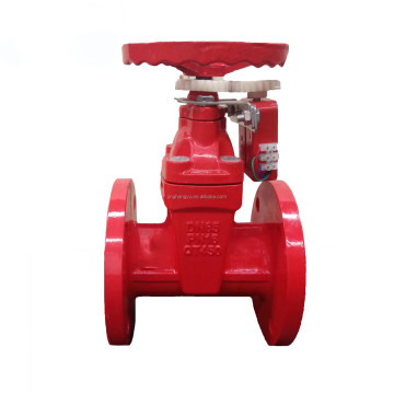 Resilient Seat Ductile Iron Flange End Rubber Seat Heavy Duty Signal Gate Valve