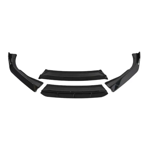 PP Front Lip Spoiler Gloss Black for Honda Accord 2018-2022