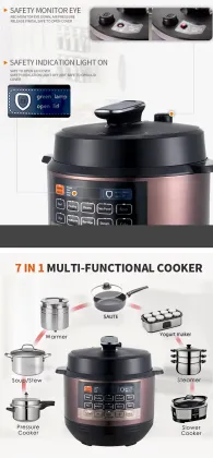 5L Smart Cookware: Rice Cooker, Slow Cooker & Electric Pressure Cooker